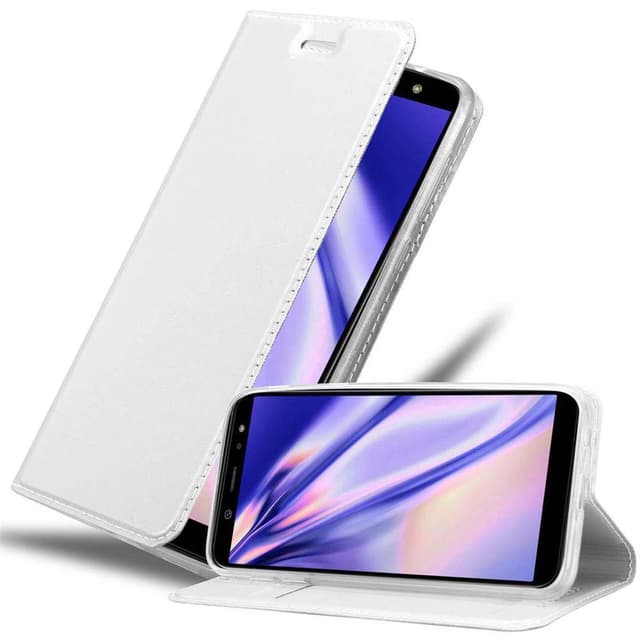 Samsung Galaxy A6 2018 Plånboksfodral Skal (Silver)