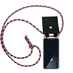 iPhone X / XS Etui Cover Kæde (Blå)