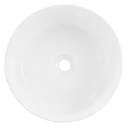 ML-Design Kiiltävä valkoinen keraaminen pesuallas Ø 410 x 180 mm, pyöreä