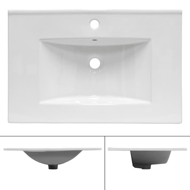ECD Germany håndvask 710 x 465 x 175 mm keramik hvid