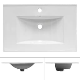 ECD Germany pesuallas pesuallas 710 x 465 x 175 mm keraaminen valkoinen