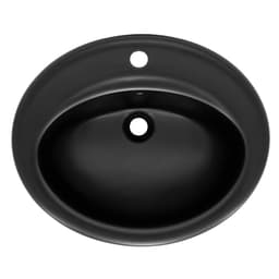 ML-Design keramisk vask hvid blank 57x19,5x48,5 cm oval