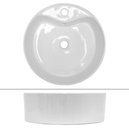 ECD Germany diskho 460 x 460 x 155 mm - tillverkad av keramik vit