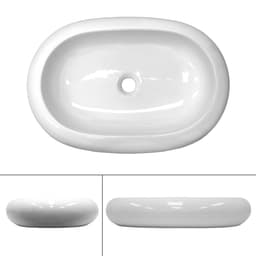 Keramiskt handfat bänkskiva diskbänk handfat 630 x 420 mm