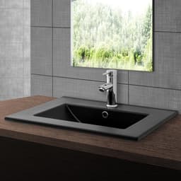 ECD Germany Tvättställ 610 x 465 x 175 mm keramik vit