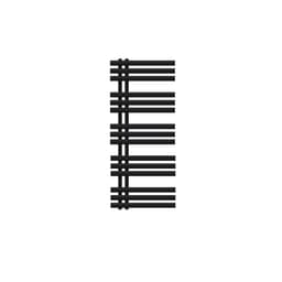 Design badrumsradiator Iron EM 500x1200 mm svart matt LuxeBath