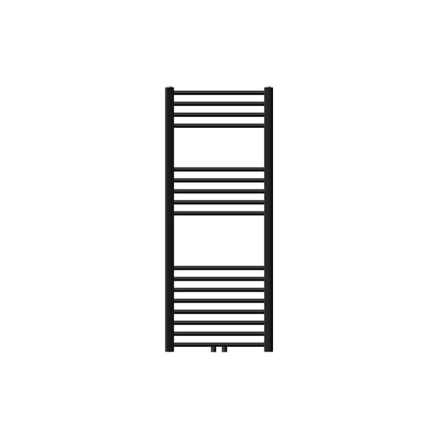 Badrumsradiator Sahara central anslutning svart 50x120cm