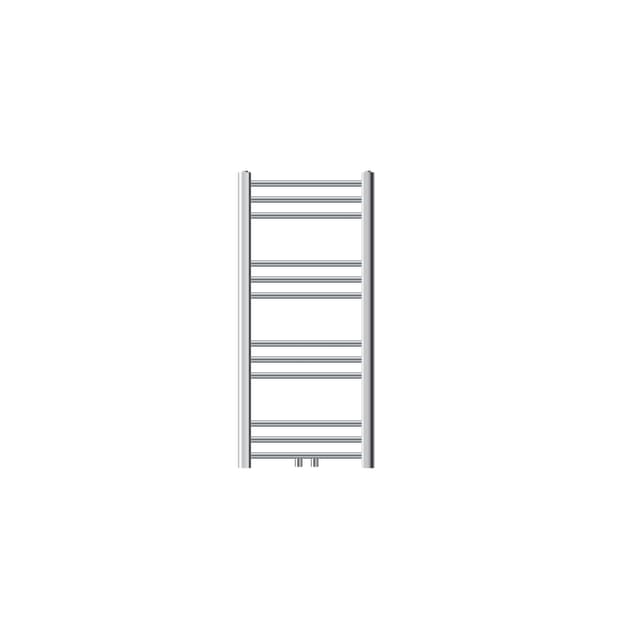 ECD Germany badrumsradiator - 400 x 800 mm - krom. central anslutning