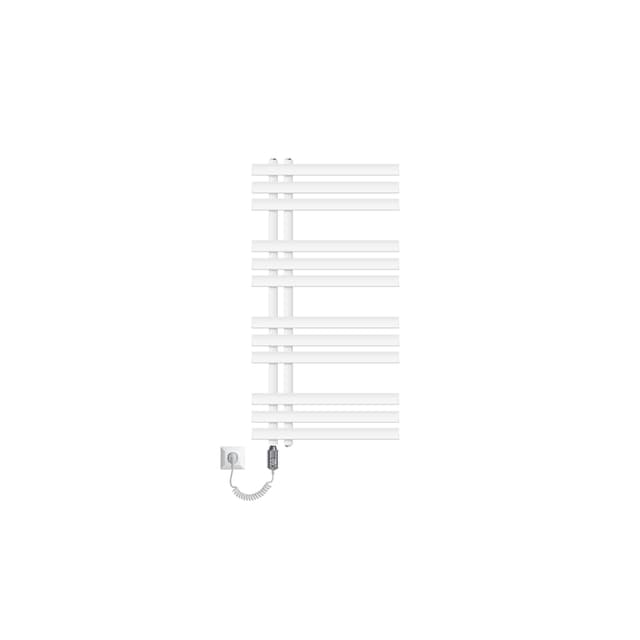 500X1000 mm Iron EM Håndklæderadiator Elektrisk radiator Hvid 600W