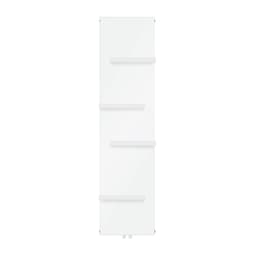 Planradiator med 4 håndklædetørrere Designradiator 452x1800mm Hvid
