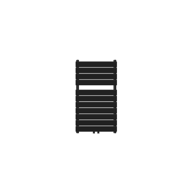 Badrumsradiator central anslutning 500x800 mm svart matt LuxeBath
