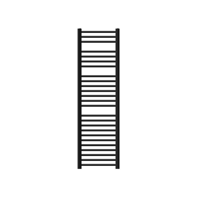 Badrumsradiator Sahara sidoanslutning, svart 40x150cm