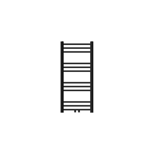 Badrumsradiator Sahara centrumanslutning, svart 40x80cm