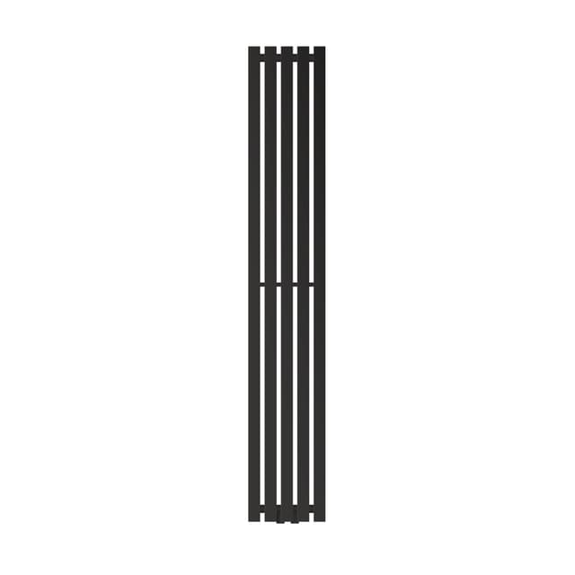 Badrumsradiator Stella 260x1600 mm svart matt LuxeBath