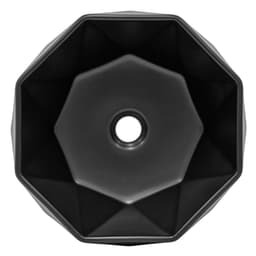 ML-Design keramisk håndvask med hvid glans, Ø 42x13,5 cm