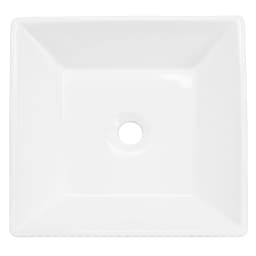 ML-Design blank hvid keramisk håndvask 41x41x12 cm
