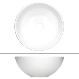 ML-Design keraaminen pesuallas, valkoinen kiiltävä, Ø 28x11,6 cm
