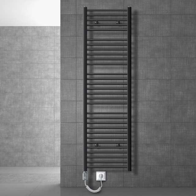 Elektrisk badeværelsesradiator 900W 500x1800 mm antracit