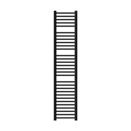 Badrumsradiator 300x1800 mm svart matt med sidoanslutning LuxeBath