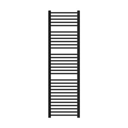 Badrumsradiator Sahara sidoanslutning, svart 50x180cm