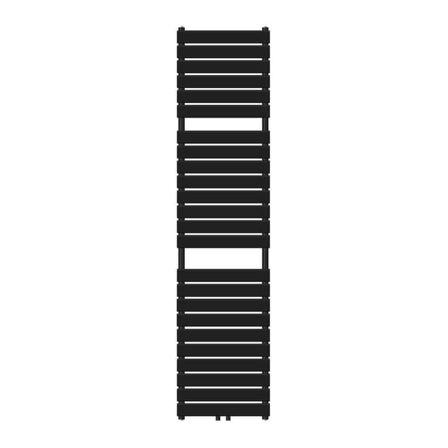 Badrumsradiator central anslutning 500x1800 mm svart matt LuxeBath