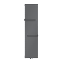 Plan radiator med 2 håndklædetørrere Design radiator 452x1800mm antracit