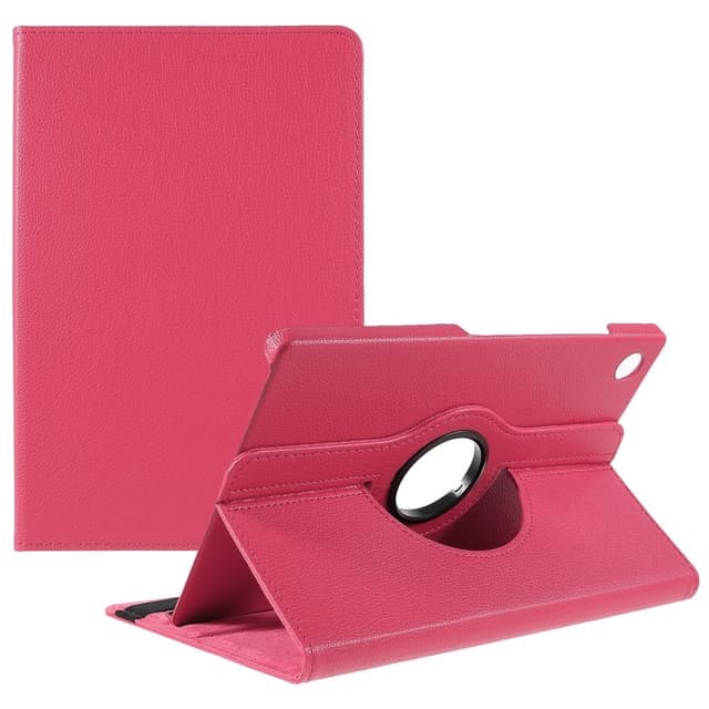 SKALO Samsung Tab A9+ 360 Litchi Fodral - Cerise