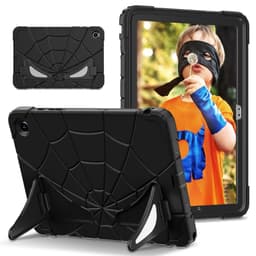 SKALO Samsung Tab A9+ Spindelvæv til børneskaller - Sort