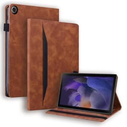 SKALO Samsung Tab A9+ PU-nahkainen Lompakkokotelo - Ruskea