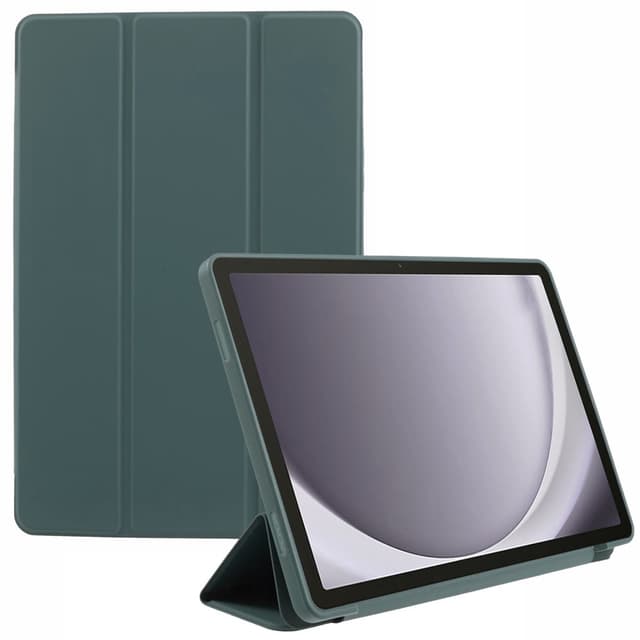 SKALO Samsung Tab A9 Trifold Suojakotelo - Tummanvihreä