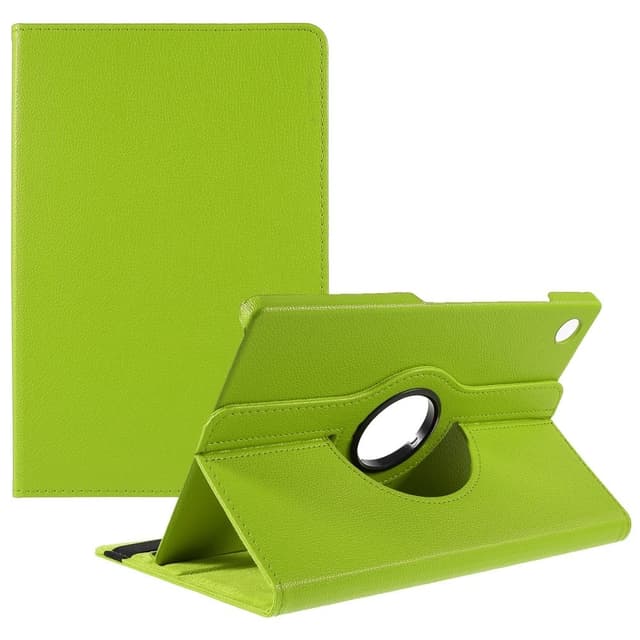 SKALO Samsung Tab A9+ 360 Litchi Fodral - Grön