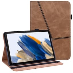 SKALO Samsung Tab A9+ PU-nahkainen Lompakkokotelo - Ruskea