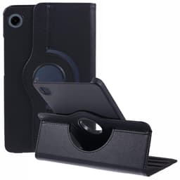 SKALO Samsung Tab A9 360 Litchi Fodral - Svart