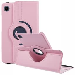 SKALO Samsung Tab A9 360 Litchi Flip Cover - Pink
