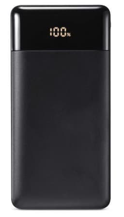 Powerbank med høj kapacitet, 10.000 mAh, Sort
