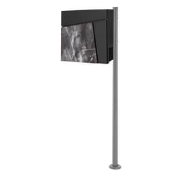 Brevlåda 37x36,5x11 cm antracit/svart marmorlook stål ML-Design