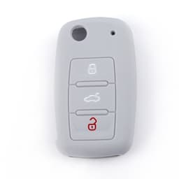 Bilnøkkelveske for Langxing, 3 knapper Grå