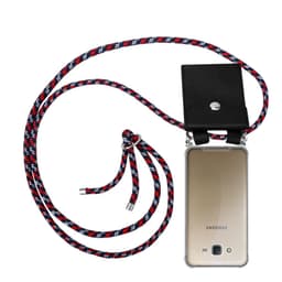 Samsung Galaxy J7 2015 Deksel med Halskjede (blå)