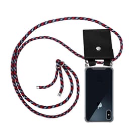 iPhone X / XS Deksel med Halskjede (blå)