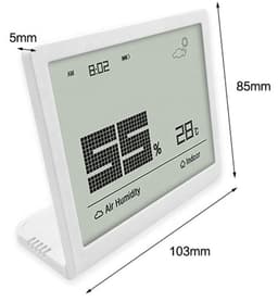 Arida CH908 Hygrometer Værstasjon Hvit