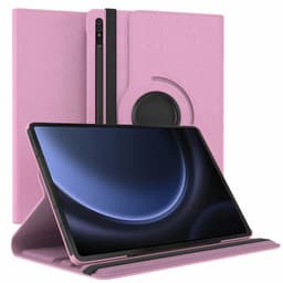 360° roterbar deksel Samsung Galaxy Tab S9 FE - Lyserosa