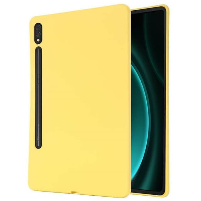 Liquid silikone cover Samsung Galaxy Tab S9 FE Plus - Gul