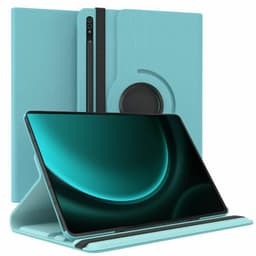 360° roterbar deksel Samsung Galaxy Tab S9 FE Plus - Lyseblå