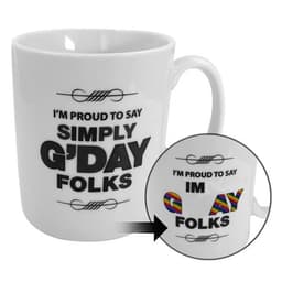 Magisk mugg med dolt budskap - Im GAY