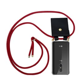 LG Q9 Deksel med Halskjede (rød)
