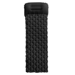 Liggunderlag uppblåsbart för camping TPU/nylon Svart