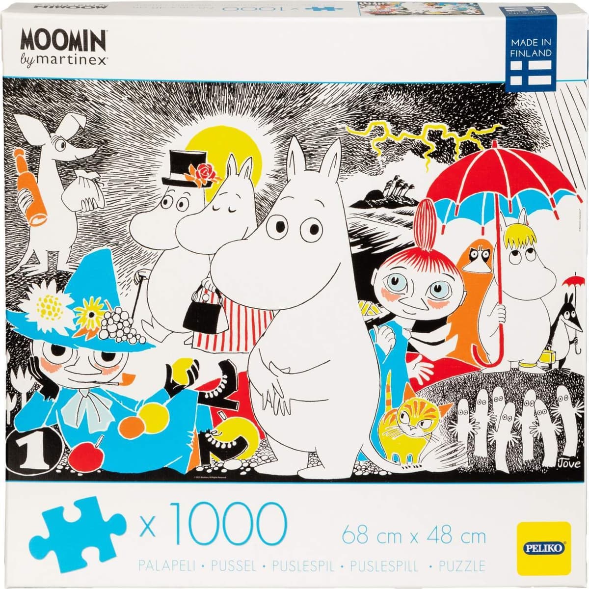 Peliko Mumin Comic Book Cover 1 pussel, 1000 bitar - Elkjøp