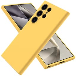 Liquid silikon skal Samsung Galaxy S25 Ultra - Gul