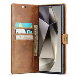 Mobil lommebok DG-Ming 2i1 Samsung Galaxy S24 Ultra - Brun