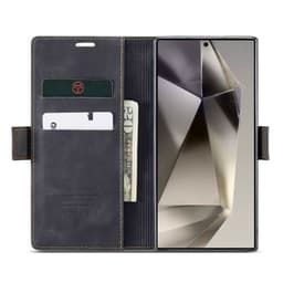 CaseMe Smart Magnet Flipdeksel Samsung Galaxy S24 Ultra - Sort